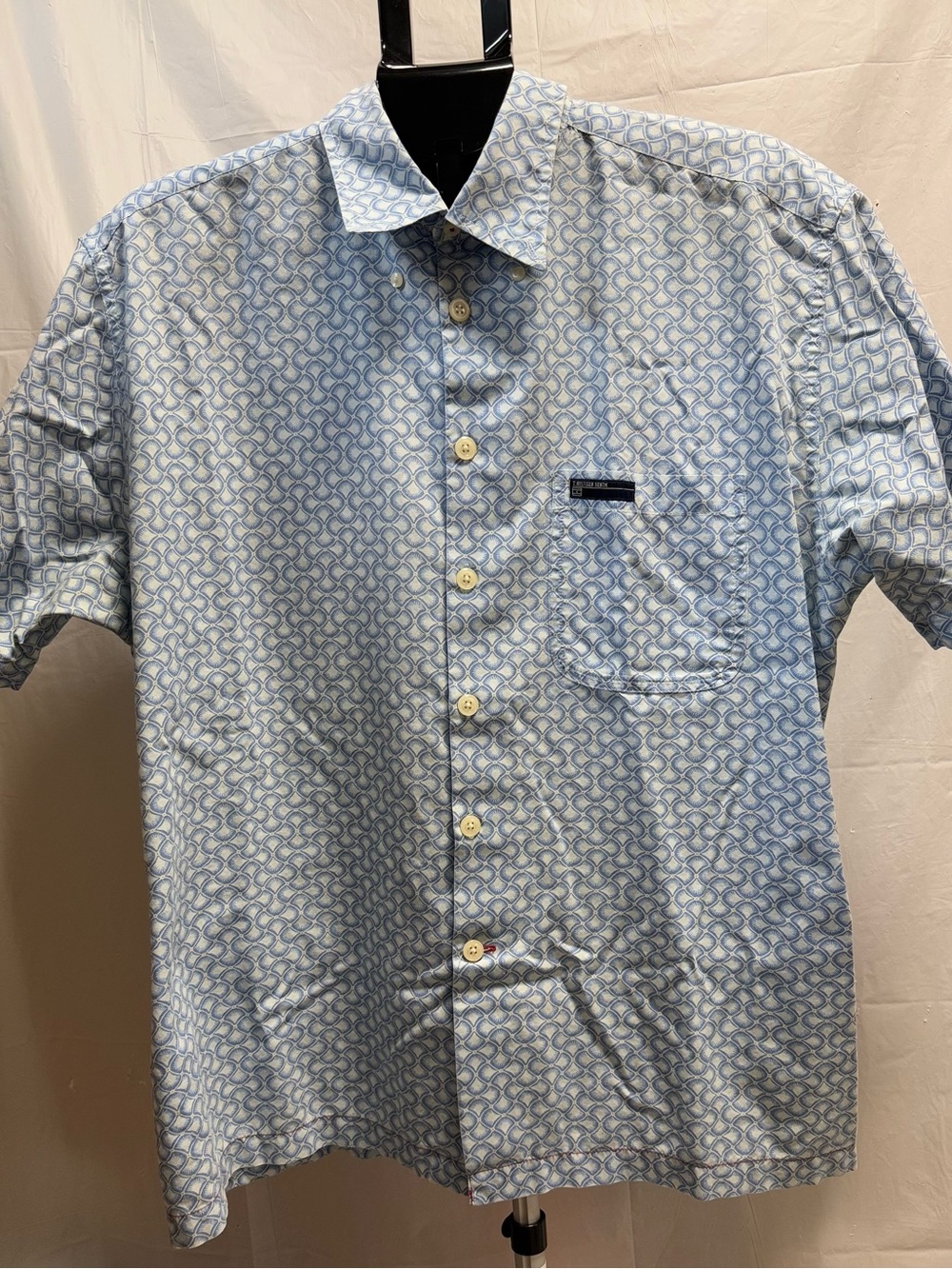 Vintage 2001 Tommy Jeans Y2K Geometric Shirt Mens L